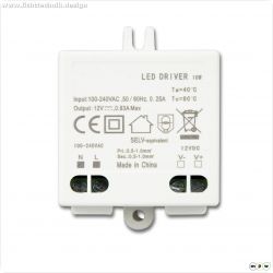 LED Trafo 12V/DC, 0-10W, SELV, flach