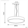Pendelleuchte, Menkar 600 mm, 65 W, 3000/4000 K, Schwarz, 220-240 V/AC, 50 / 60 Hz, IP 20