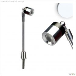 LED Vitrinen-Leuchte, chrom, 3W, 25?, kaltwei?