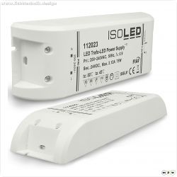 LED Trafo 24V/DC, 0-75W, SELV, flach
