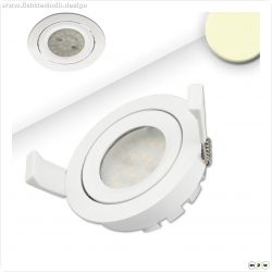 LED Einbaustrahler, wei?, 8W SMD, 120?, rund, warmwei?, dimmbar