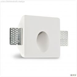 Gips Wand-Einbauleuchte, f?r G4/MR11 Spots, kleine Bauform