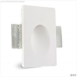 Gips Wand-Einbauleuchte, viereckig, f?r G4/MR11 Spots, gro?e Bauform