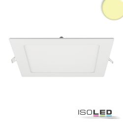 LED Downlight, 15W, eckig, ultraflach, wei?, warmwei?, dimmbar