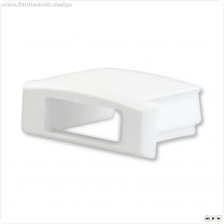 Endkappe EC2W wei? f?r SURF12 FLAT mit Kabeldurchf?hrung, 1 STK