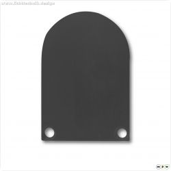 Endkappe EC50 Alu schwarz RAL 9005 f?r SURF/DIVE20 in Verbindung mit COVER13