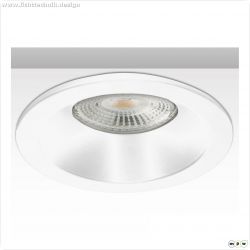 Einbaurahmen rund mit Glaslinse, Loch 72mm, wei?, f?r GU10/MR16 Spots