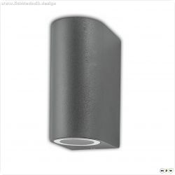 Wandleuchte Siara Up&Down 2xGU10, IP54, anthrazit, exkl. Leuchtmittel