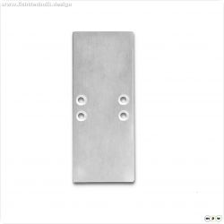 Endkappe EC66 Aluminium f?r Profil  2SIDE, 2 STK, inkl. Schrauben