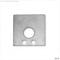 Endkappe EC 59 Aluminium f?r Profil SURF16 mit Kabeldurchf?hrung, 2 STK, inkl. Schrauben