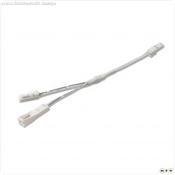 MiniAMP Linearsplitter 2 x male-Stecker / 1 x female-Buchse, 2-polig, wei?, max. 4A
