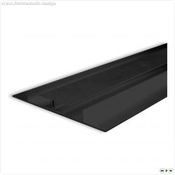 LED Trockenbau-Leuchtenprofil Planar, schwarz pulverbeschichtet RAL 9005, 200cm