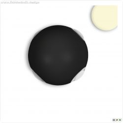 LED Wandleuchte Up&Down 4*1W CREE, IP54, sandschwarz, warmwei?
