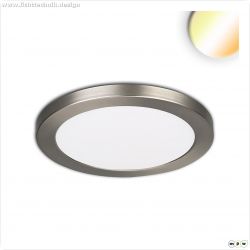 LED Aufbau/Einbauleuchte Slim Flex, 12W, nickel geb?rstet, ColorSwitch 3000|3500|4000K