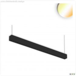LED Aufbau/H?ngeleuchte Linear Raster 40W, anreihbar, schwarz, 3000|3500|4000K, inkl.Seil exkl.Kabel