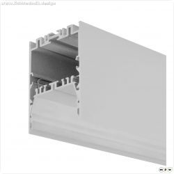 LED Leuchtenprofil LAMP40 Up&Down Aluminium silber pulverbeschichtet, 200cm