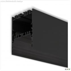 LED Leuchtenprofil LAMP40 Up&Down Aluminium schwarz pulverbeschichtet, 200cm