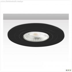 Einbaurahmen rund, Loch 68mm, Alu schwarz, f?r GU10/MR16 Spots