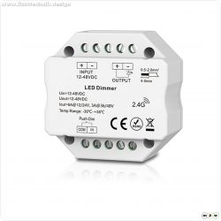Sys-Pro Push/Funk Mesh Multi-PWM-Dimmer, 1 Kanal, 12-24V DC 6A, 36-48V DC 3A