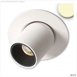 LED Einbauleuchte Pipe MiniAMP wei?, 3W, 24V DC, warmwei?, dimmbar