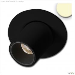 LED Einbauleuchte Pipe MiniAMP schwarz, 3W, 24V DC, warmwei?, dimmbar