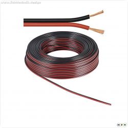 NewLux Leitung 2X0,78 mm?, Box, 25m, max. 300V, max. 6A, schwarz/rot