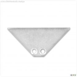 Endkappe EC84 Aluminium f?r Profil CORNER12 BORDERLESS, 2 STK inkl. Schrauben