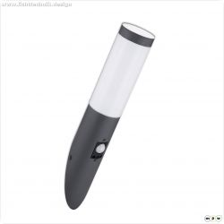 Wandleuchte anthrazit, PIR Bewegungssensor, IP44, 1x E27 Fassung, exkl. Leuchtmittel