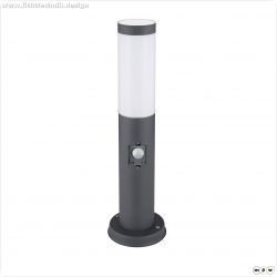 Pollerleuchte 450 anthrazit, IP44, PIR Bewegungssensor, 1x E27 Fassung, exkl. Leuchtmittel