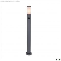 Pollerleuchte 1100 anthrazit, IP44, PIR Bewegungssensor, 1x E27 Fassung, exkl. Leuchtmittel