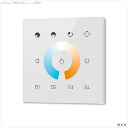 DALI DT8 CCT 1 Gruppe Einbau-Touch Master-Controller, wei?, 230V AC oder DALI-Bus Spannung