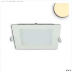 LED Downlight, 9W, eckig, ultraflach, blendungsreduziert, wei?, warmwei?, dimmbar CRI90