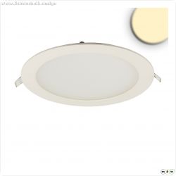 LED Downlight, 18W, rund, ultraflach, blendungsreduziert, wei?, warmwei?, dimmbar CRI90