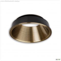 Cover f?r LED Spot und LED Modul SYS-GU10, messing geb?rstet, r?ckversetzt, UGR<12
