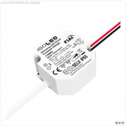 LED Schalterdosen-PWM-Trafo 12V/DC, 0-12W, Tiefe 24mm, IP65, dimmbar, SELV