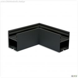 LAMP30V1 90? Eck, geschwei?t, 120x120mm, schwarz RAL 9005, exkl. Cover