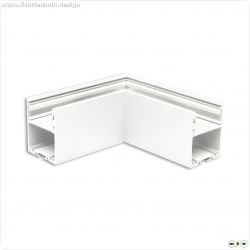 LAMP30V1 90? Eck, geschwei?t, 120x120mm, wei? RAL 9003, exkl. Cover