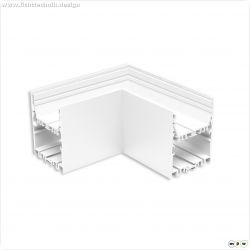 LAMP40 90? Eck, geschwei?t, 140x140mm, wei? RAL 9003, exkl. Cover