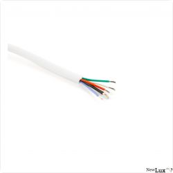 NewLux RGBW KABEL 5X0,78 mm?, Spule, 100m, max. 300V, max. 6A, wei?