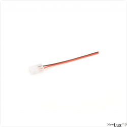 NewLux Clip-Einsp. mit 15cm Kabel 2pol., f?r Flexstrips mit 8mm, IP20