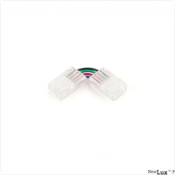 NewLux Clip-Eck V1, 4pol., f?r Flexstrips mit 8mm, IP20