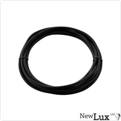 NewLux TEXTILKABEL, 3-polig, 5 m, schwarz