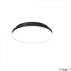 NewLux LED Wand-/Deckenl. BASIC IP54, schwarz, 12-24W, rund, 300mm, CCT,  dimmbar
