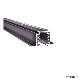 NewLux 3P. ECO Einbau Stromschiene, schwarz, 230V, 3000mm