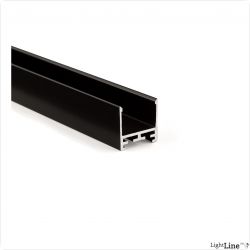 Light Line Profil LL 25 schwarz, 2m - B-Ware