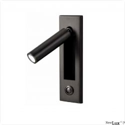 NewLux Einbau Leseleuchte W1, 2,5W, 3000K, schwarz