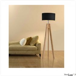 NewLux Stehleuchte F1, E27, schwarz