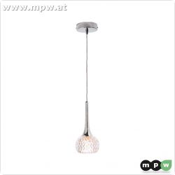 Ksora, Pendelleuchte, Glas, farblos, transparent, 28,00 W dimmbar, IP20, 230V,