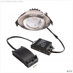 Einbaustrahler, Dione IP44 DTW, 8,5 W, DIM, 1800/3000 K, Nickel, 220-240 V/AC, 50 / 60 Hz, IP 20, IP