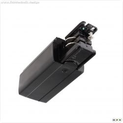 3-Phasen Schienensystem, D Line elektrischer Einspeiser rechts, Graphitschwarz RAL 9011, 220-440 V/A